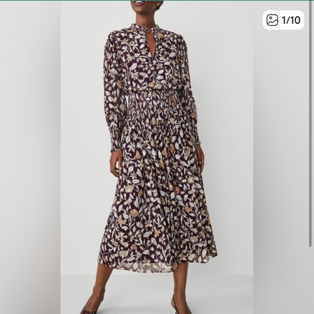 Ann Taylor floral sparkle dress size 4